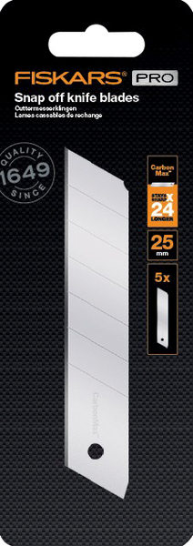 Katkoterät Fiskars Carbonmax 25mm 5kpl