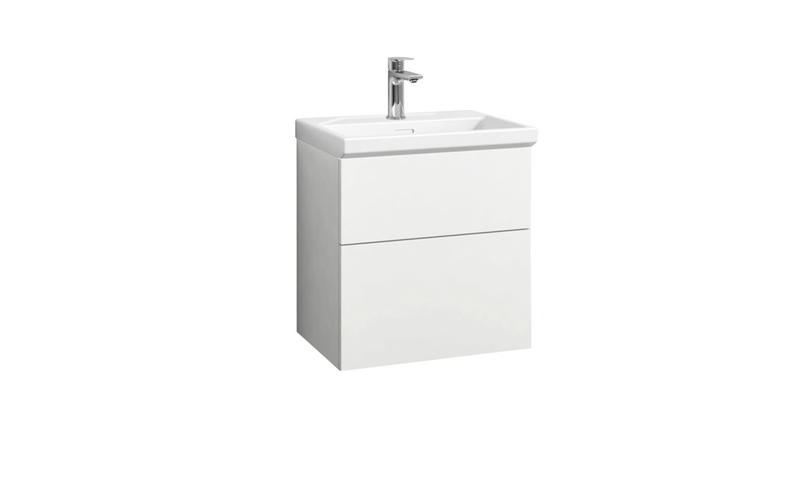 Allaskaappi Svedbergs Forma Sileä 50x35 valkoinen 2 laatikkoa