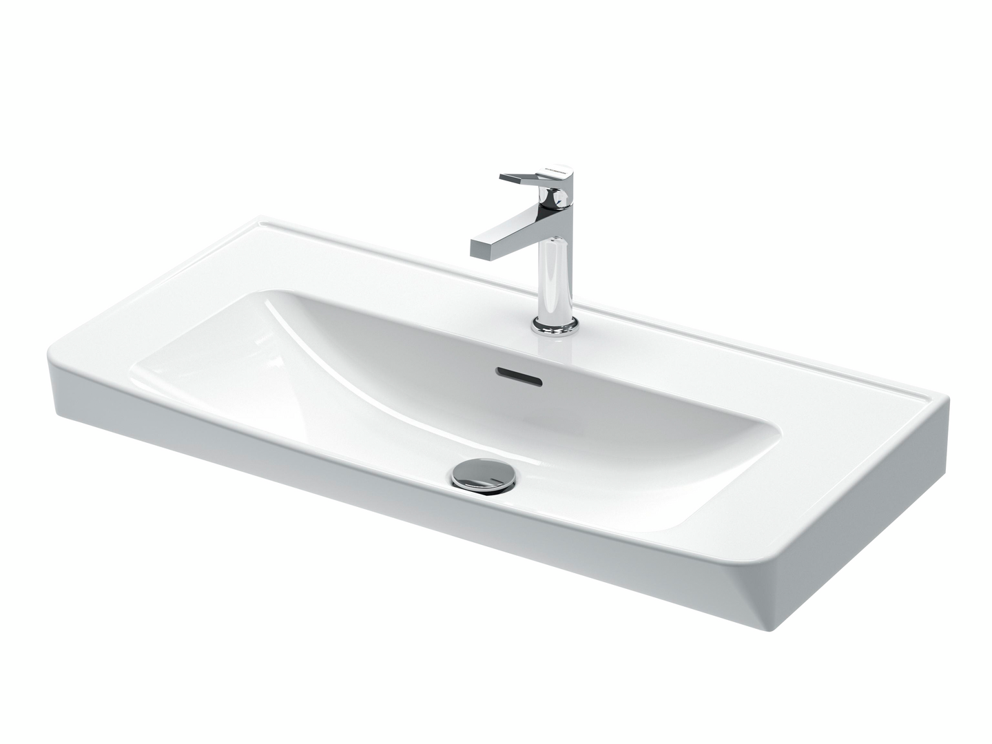 Pesuallas Svedbergs Skapa 80x35cm 37380 valkoinen posliini