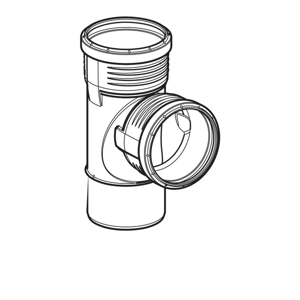 DB haarayhde Geberit Silent 110x110x87,5 polypropeeni pyör