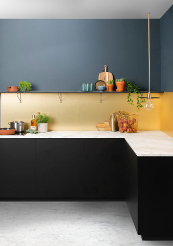 Välitilalevy Fibo 5004-K00 Metal Gold