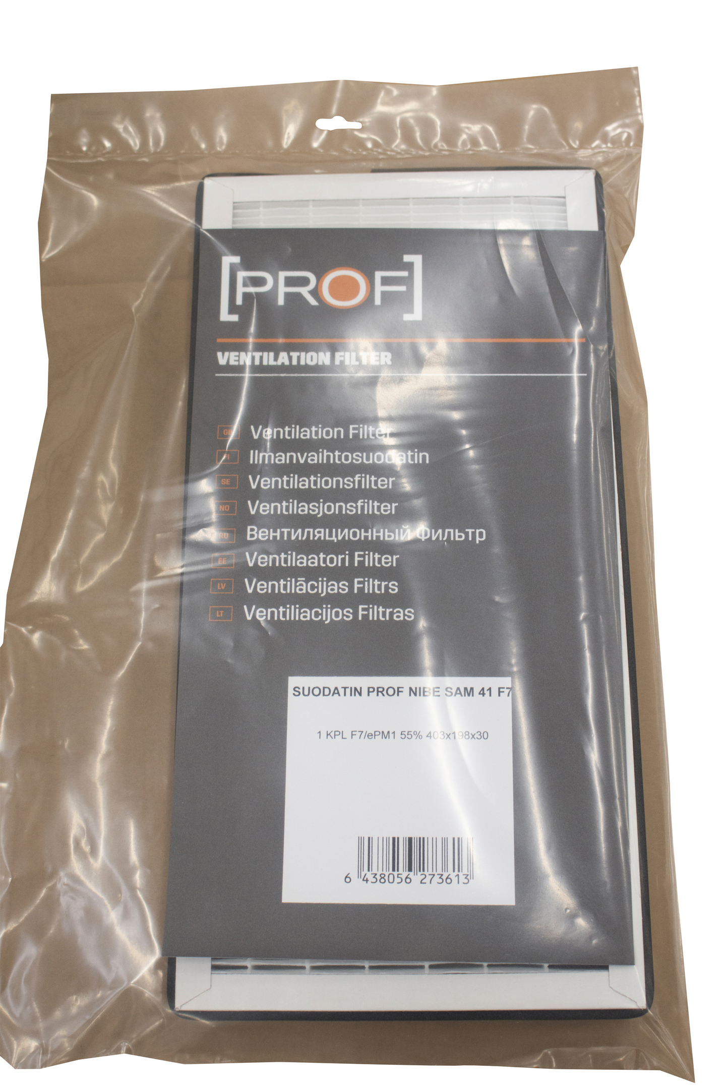 Pientalosuodatinpakkaus PROF NIBE Sam 41