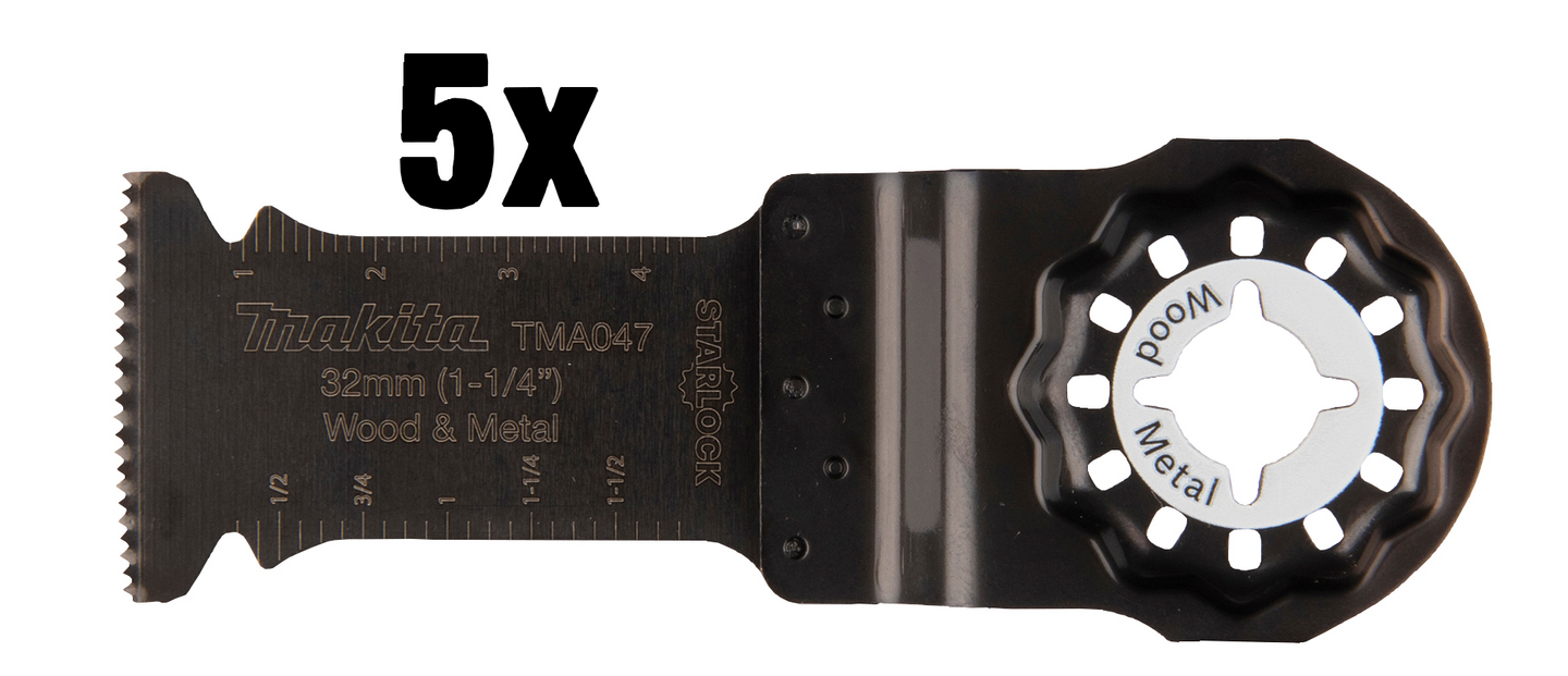 Sahanterä Makita upotukseen 32mm BIM naulainen puu 5kpl