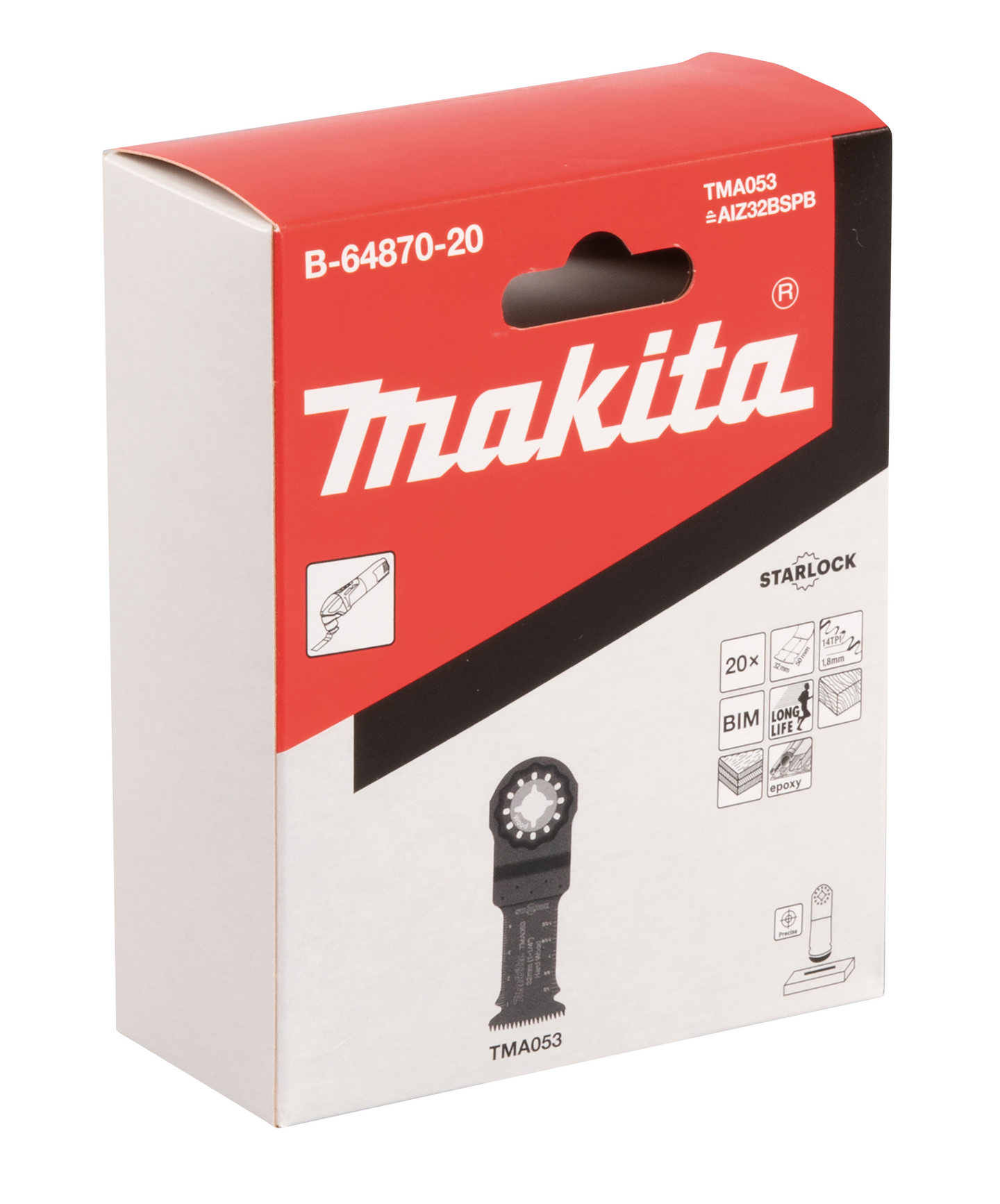 Sahanterä Makita upotukseen 32mm BIM japan-hammas 20kpl