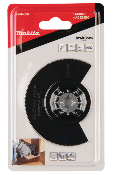 Sahanterä Makita segmentti 85mm HCS puu