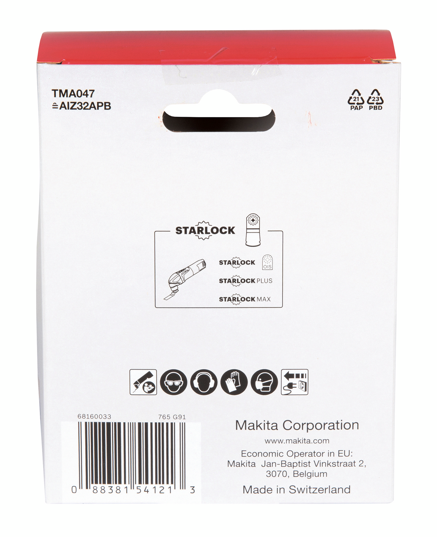 Sahanterä Makita upotukseen 32mm BIM naulainen puu 20kpl