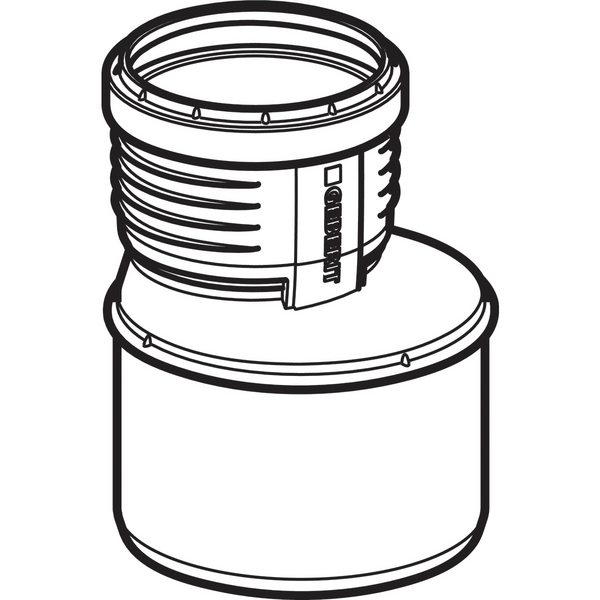 DB supistusyhde Geberit Silent 110x50 epäkeskeinen polypropeeni
