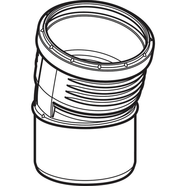 DB kulmayhde Geberit Silent 75x15 polypropeeni