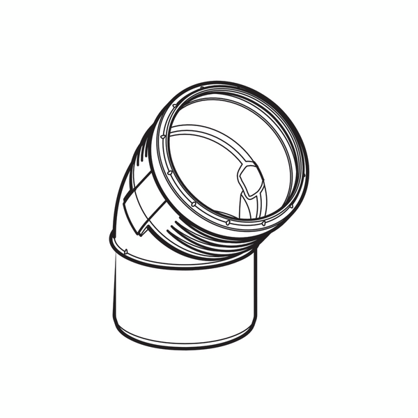 DB kulmayhde Geberit Silent 75x45 polypropeeni