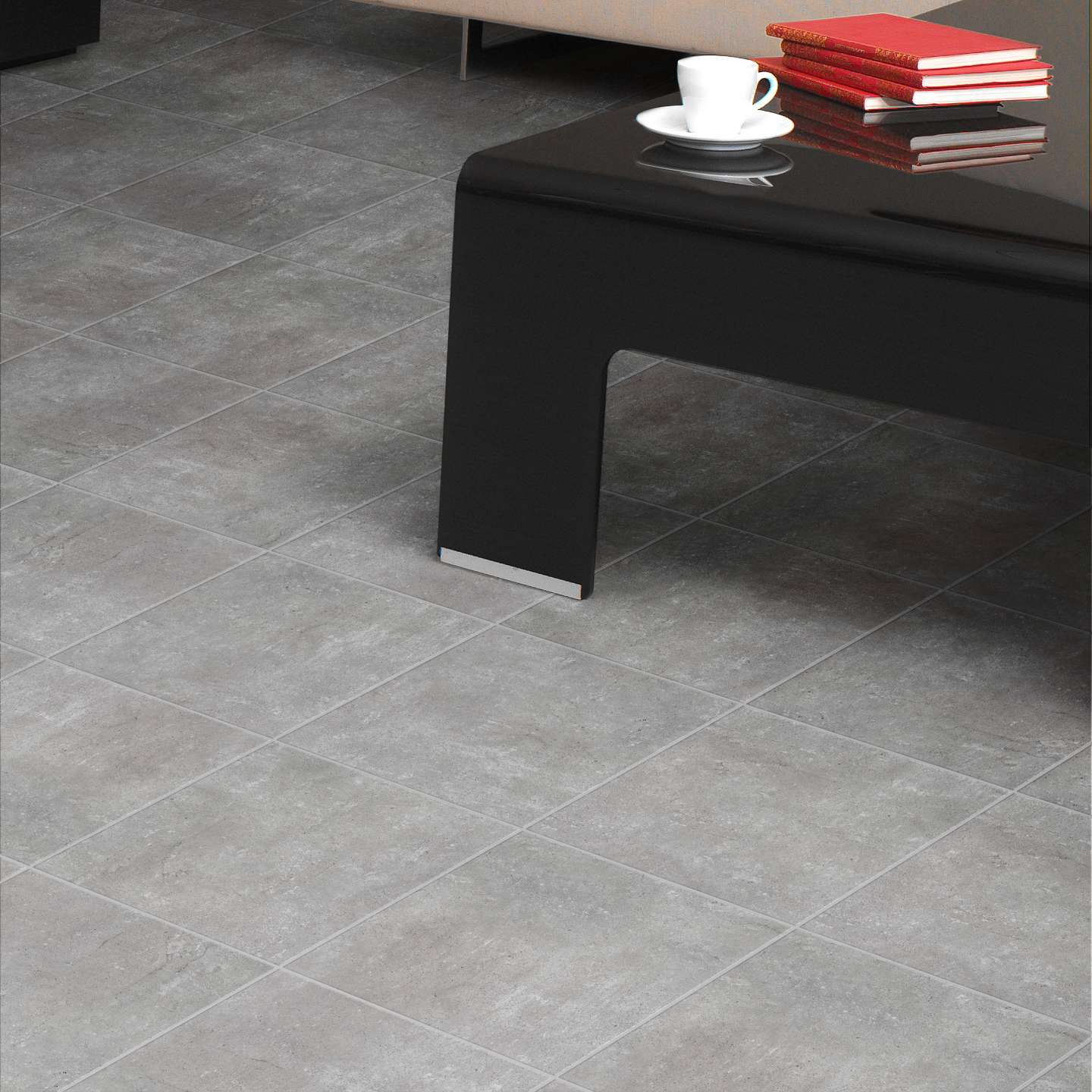 Lattialaatta Goodiy Beton 32,5x32,5 pakkasenkestävä harmaa 1,58m²