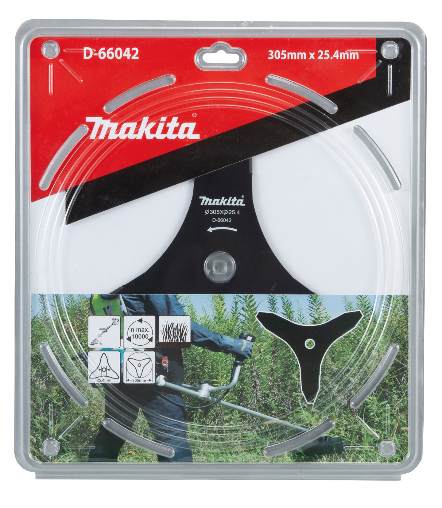 Ruohoterä Makita 305x25,4mm 3-lapainen