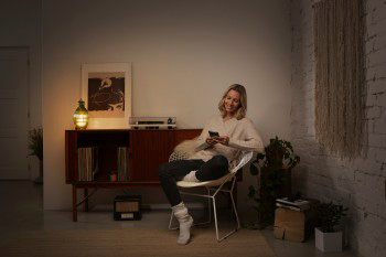 Pöytävalaisin LEDVANCE Vintage Edition 1906 Carved Table Grape Glass Green