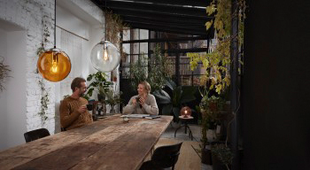 Pöytävalaisin LEDVANCE Bubble Table Glass Pink 250x245