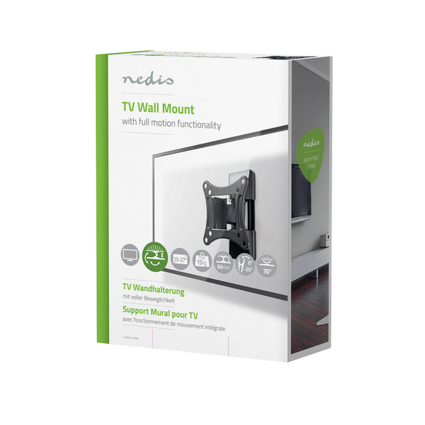 Tv-seinäteline Nedis 13-27IN täysin säädettävä 1 nivel
