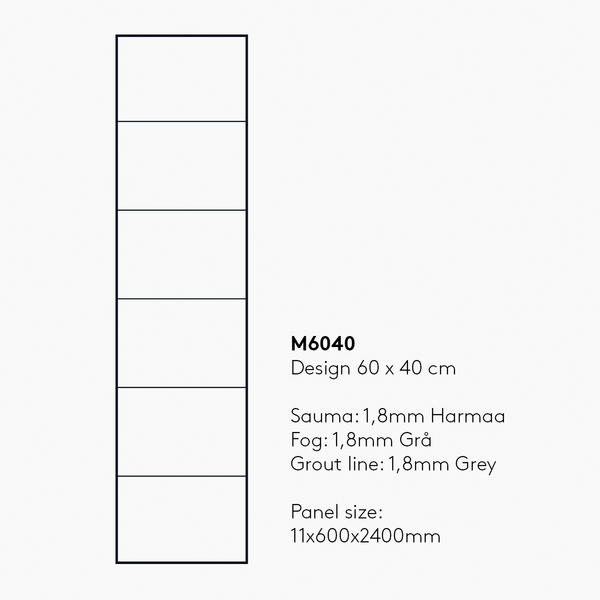 Sisustuslevy Fibo 3091-M6040 HG Denver White