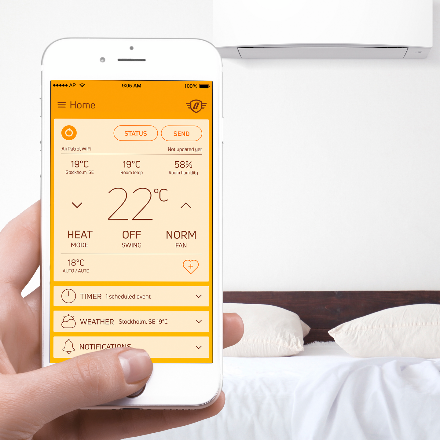 Kauko-ohjain AirPatrol Wi-Fi APW