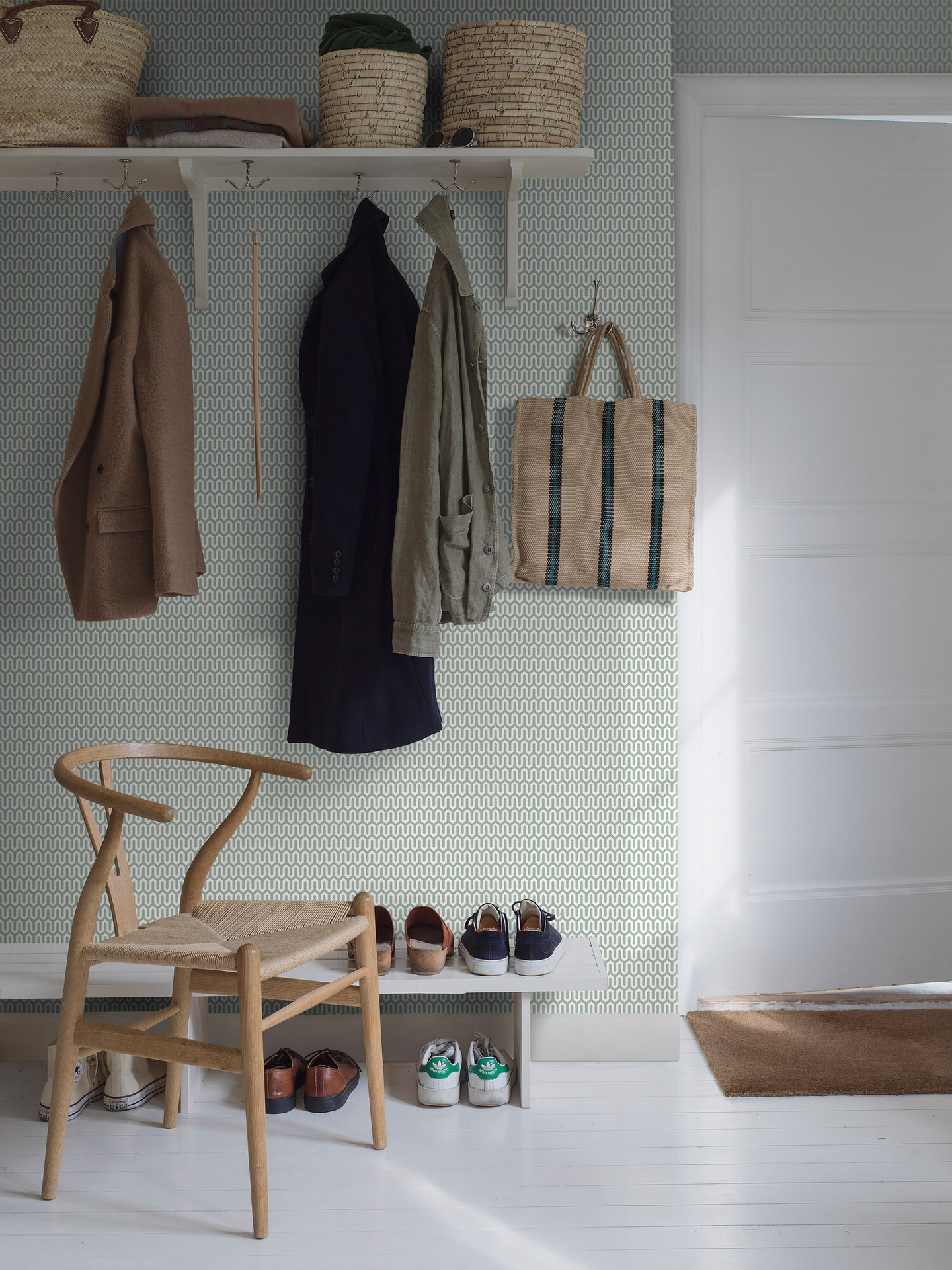 Kuitutapetti Boråstapeter Scandinavian DesignersIII/Graphics Ypsilon 1990 10,05m