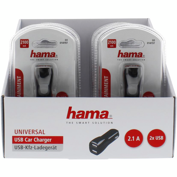Autolaturi Hama 12V 2 x USB 2,1A