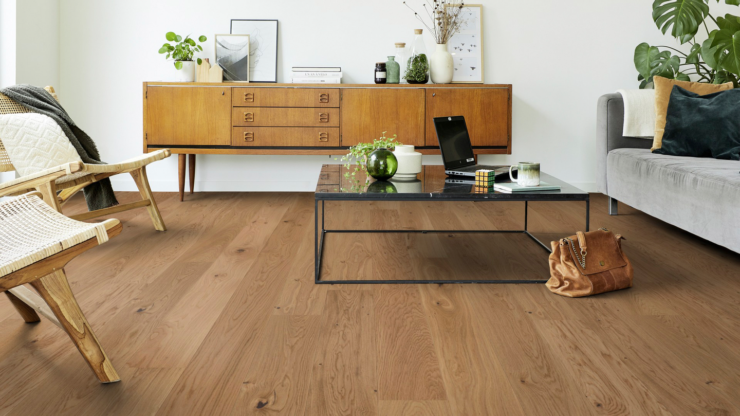 Parketti Tarkett Pure tammi Rustic Plank 1-s harjattu