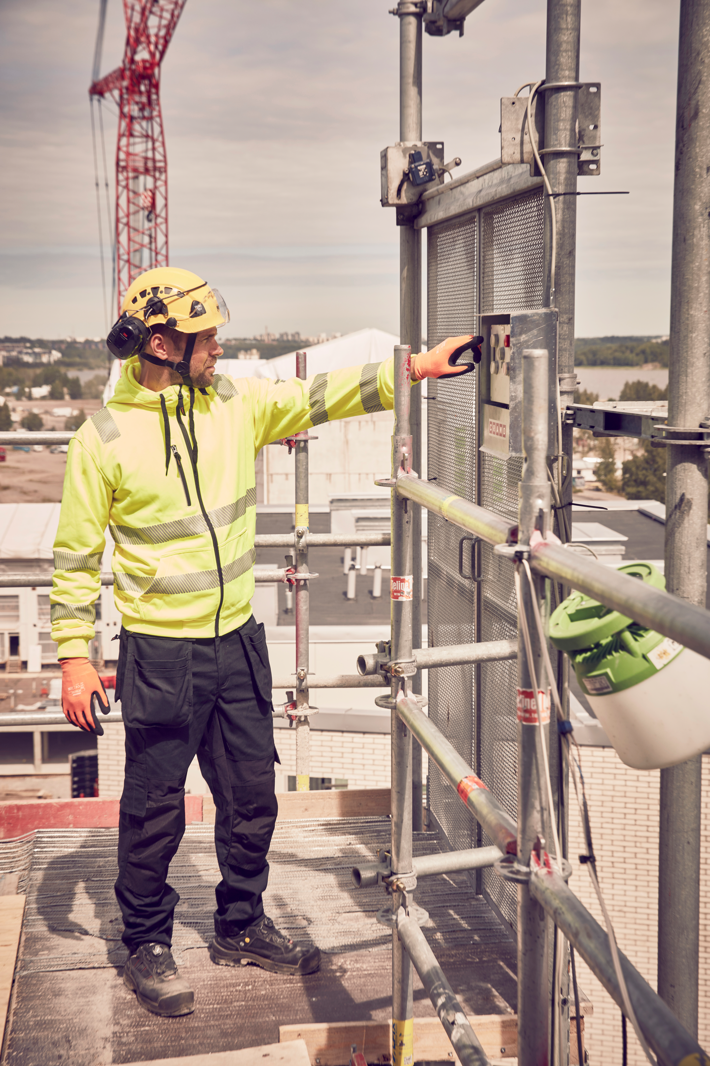 Huppari PROF Hi-Vis keltainen