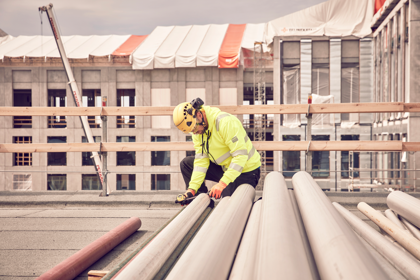 Huppari PROF Hi-Vis keltainen