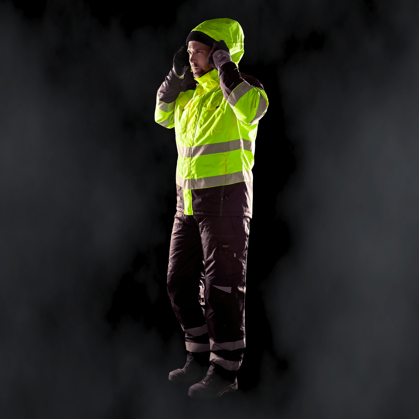 Talvitakki PROF Hi-Vis keltainen