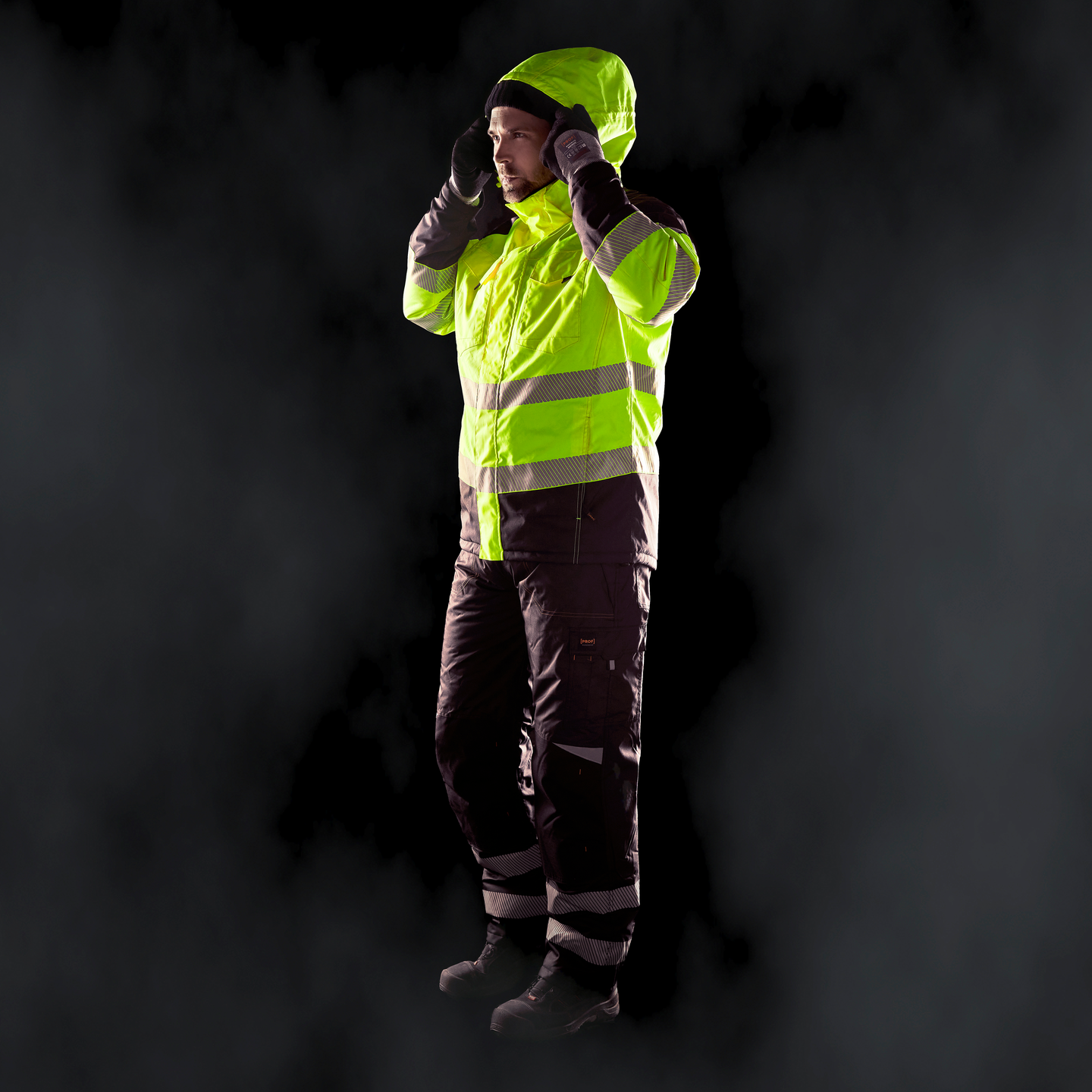 Talvitakki PROF Hi-Vis keltainen