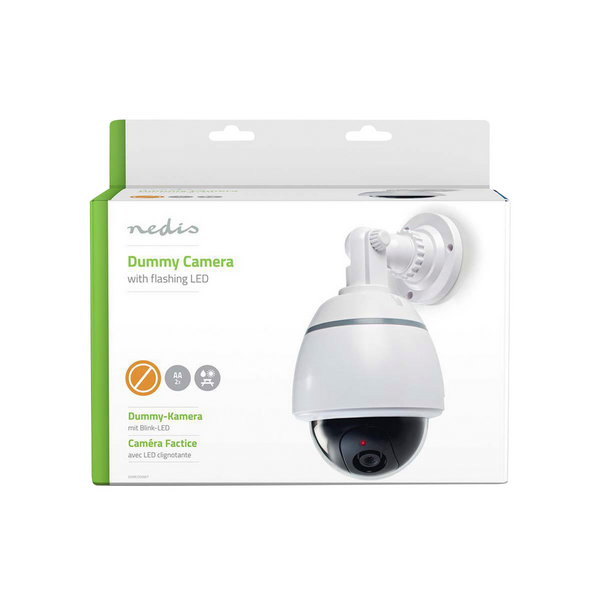 Hämäyskamera Nedis kupu IP44 valkoinen