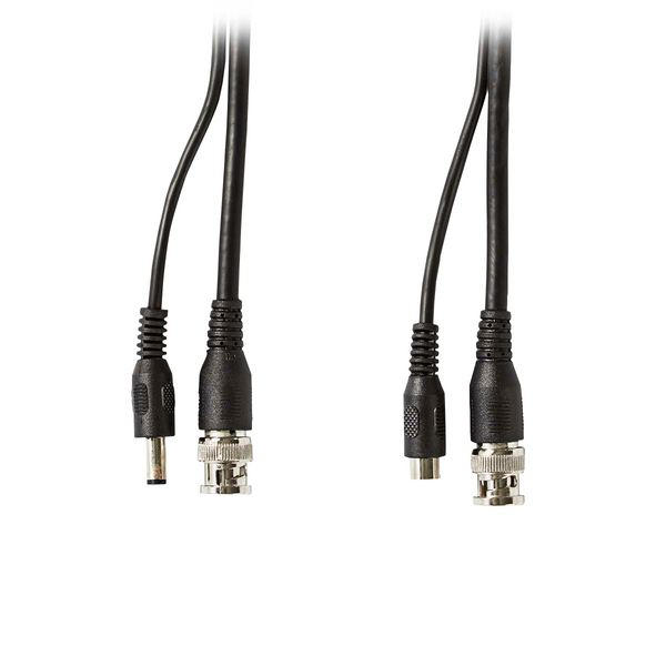 Cctv-turvakaapeli Nedis bnc/dc rg59 30m musta