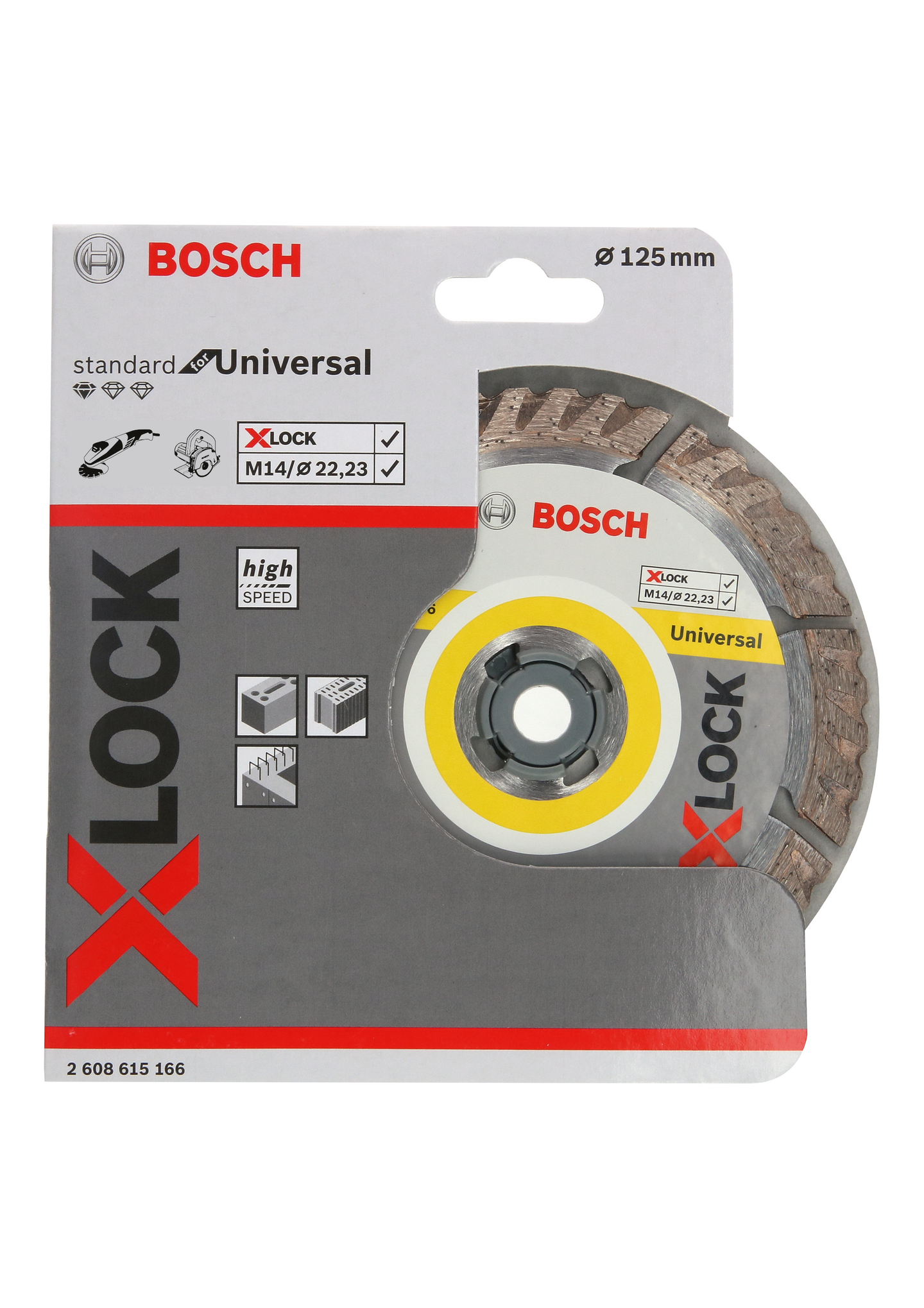 Timanttilaikka Bosch STD Universal 125x22,23mm