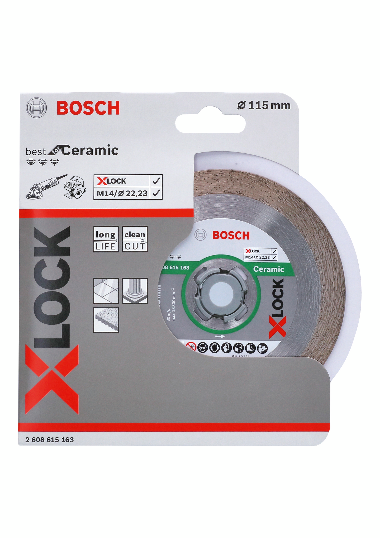 DIAMANTSKIVA BOSCH XL BEST CERAMIC 115MM