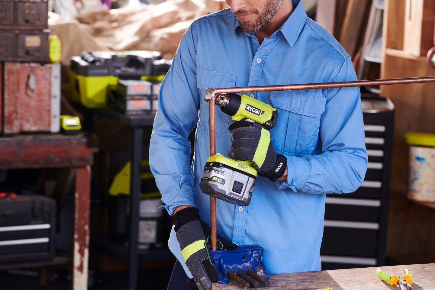 Kuumailmapuhallin Ryobi R18HG-0 18V ONE+