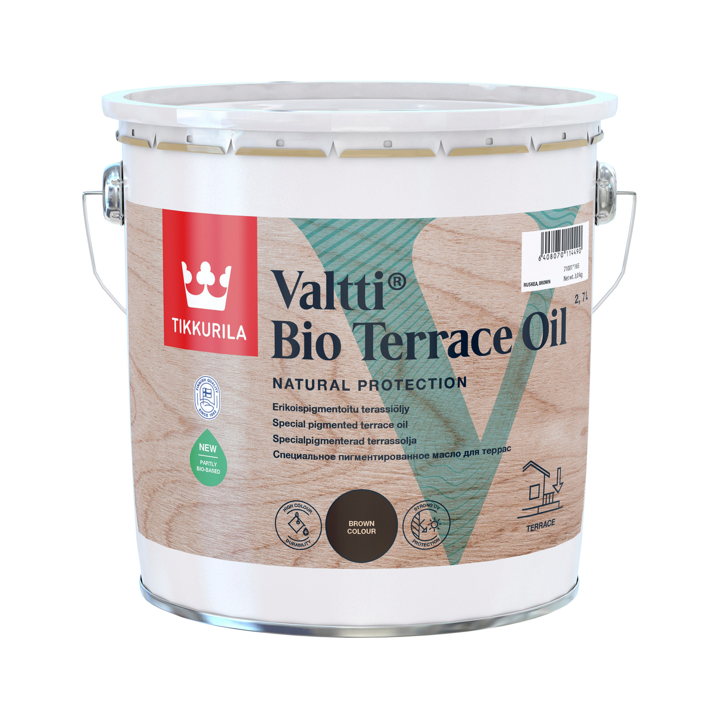 Valtti Terassiöljy Bio Terrace Oil 2,7l ruskea
