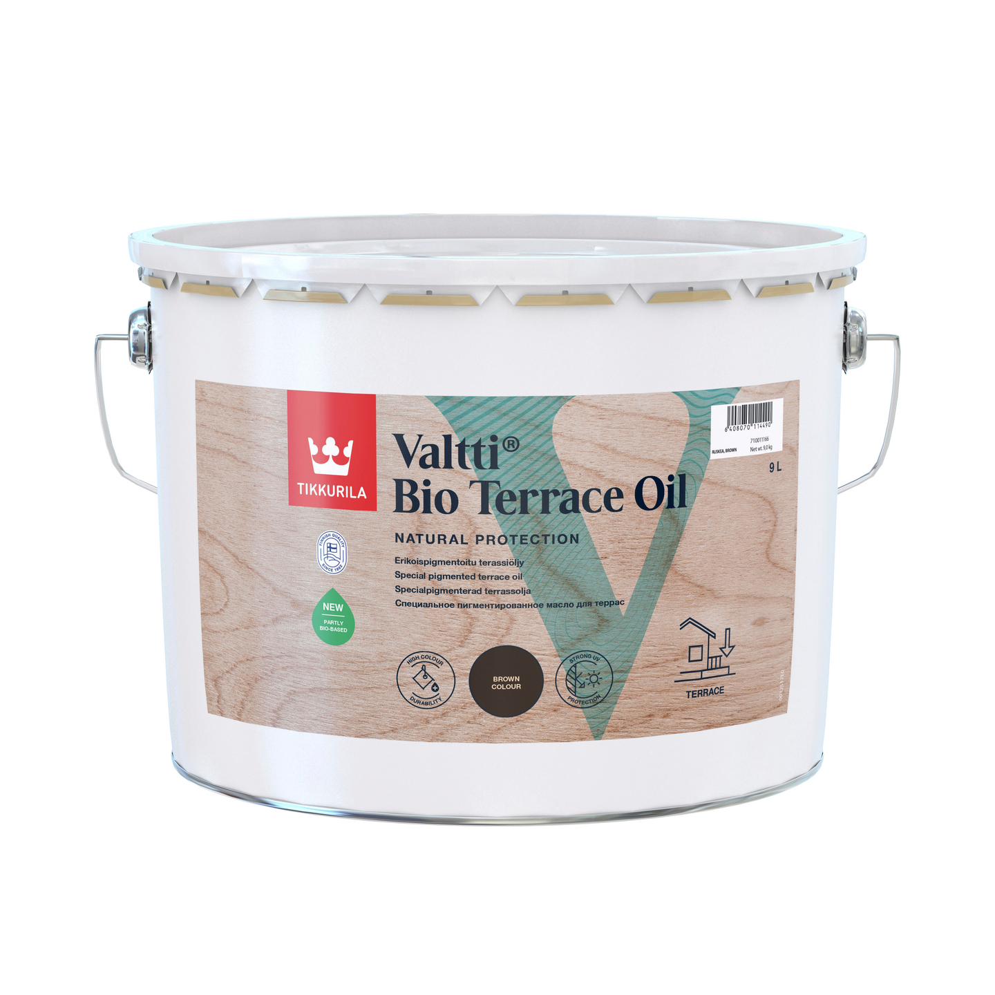 Valtti Terassiöljy Bio Terrace Oil 9l ruskea - K-Rauta