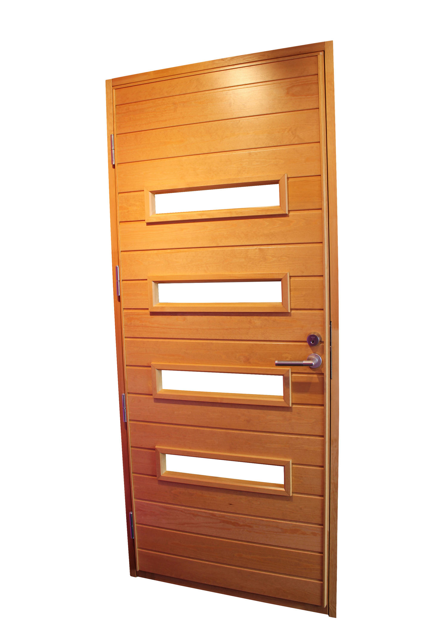 Ulko-ovi Sydänpuu PUU6 10x21 oikea sävy tammi 1802