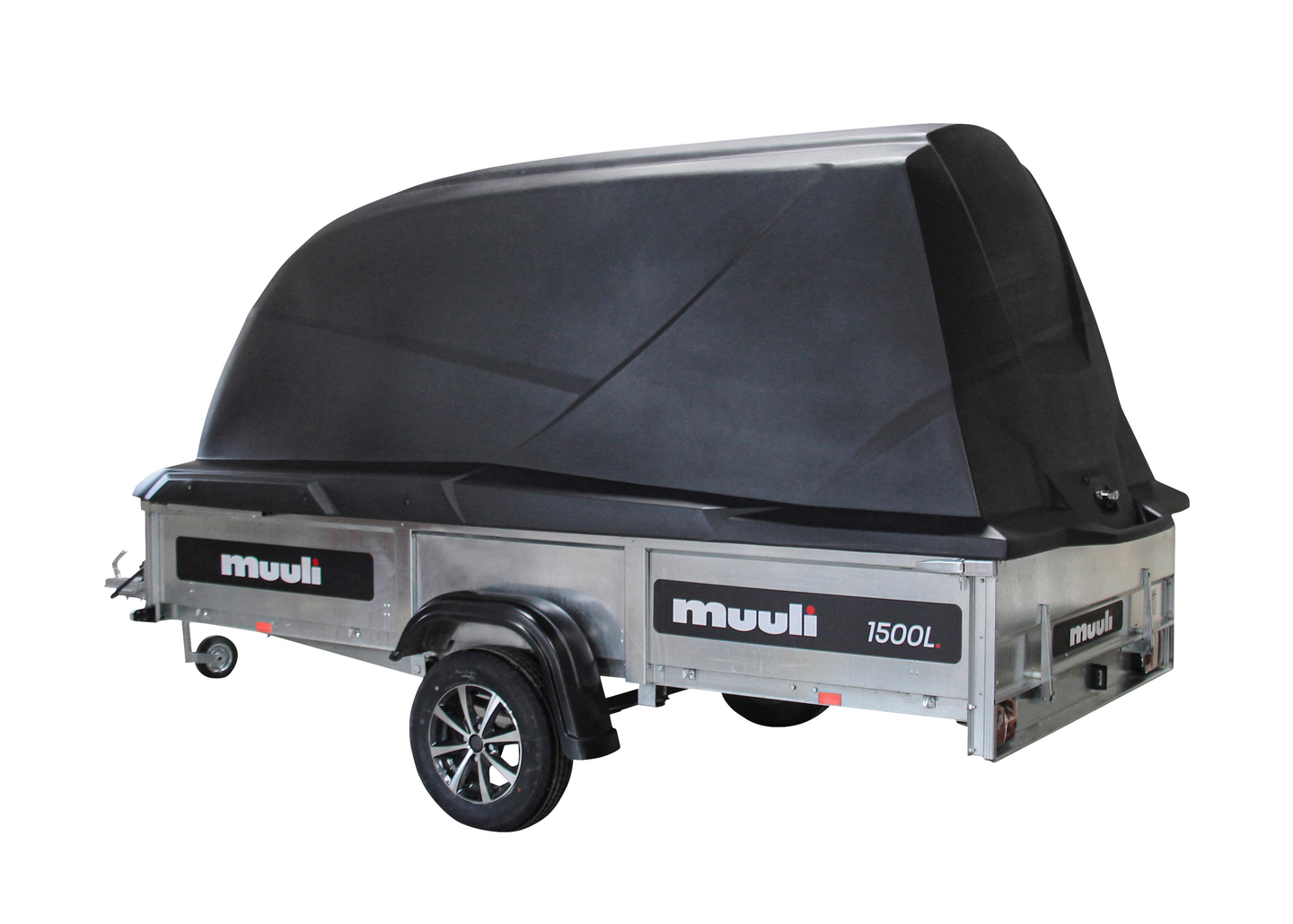 Peräkärry Muuli 1500L + musta Juncar-kuomu 120cm (ei sis. kuomun asennusta)
