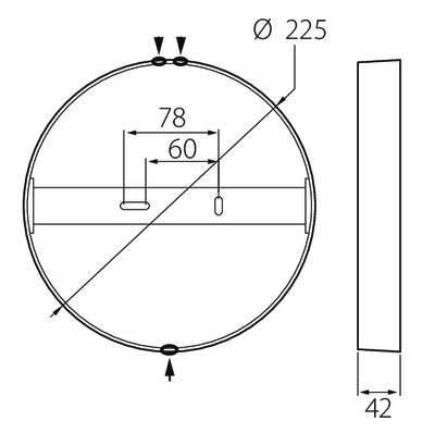Yleisvalaisin Airam Ronda II 225 15W/830 DIM valkoinen