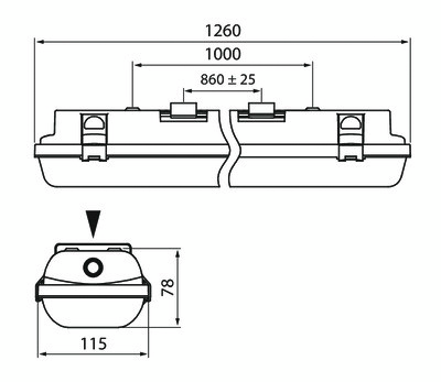 Teollisuusvalaisin Airam Fresa II 41W/840 IP65 harmaa