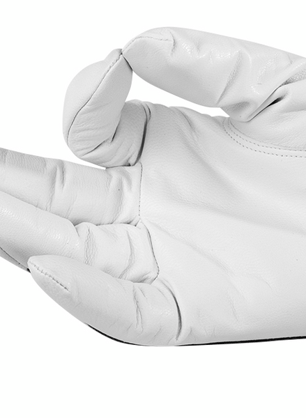 HANDSKE TEGERA 671- 7 MONTAGE PAR/12 GETNARV/BOMULL VIT/BLÅ