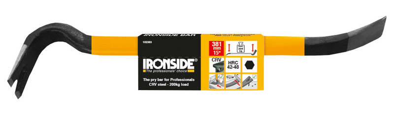 Sorkkarauta Ironside Slim 381mm