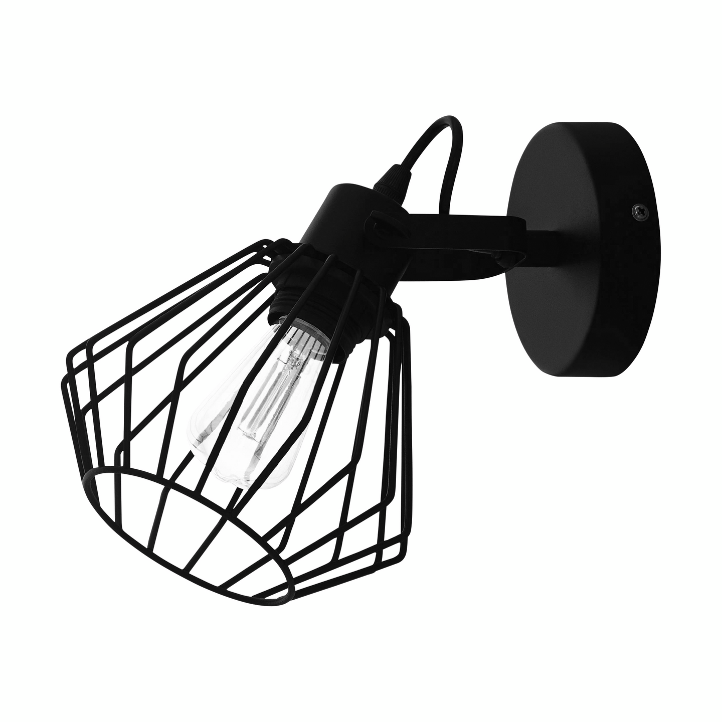 Spottivalaisin EGLO Tabillano E27 teräs musta