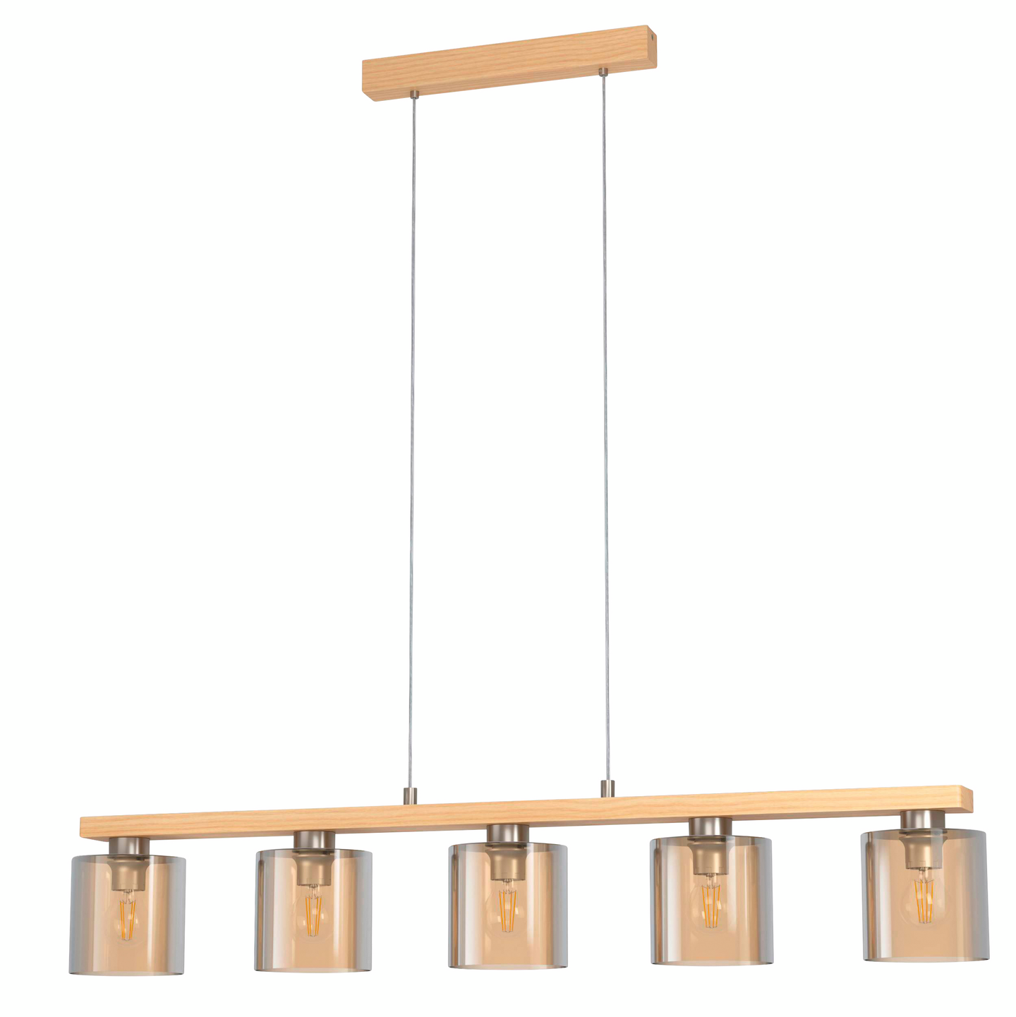 Riippuvalaisin EGLO Castralvo E27 puu teräs antiikkiruskea