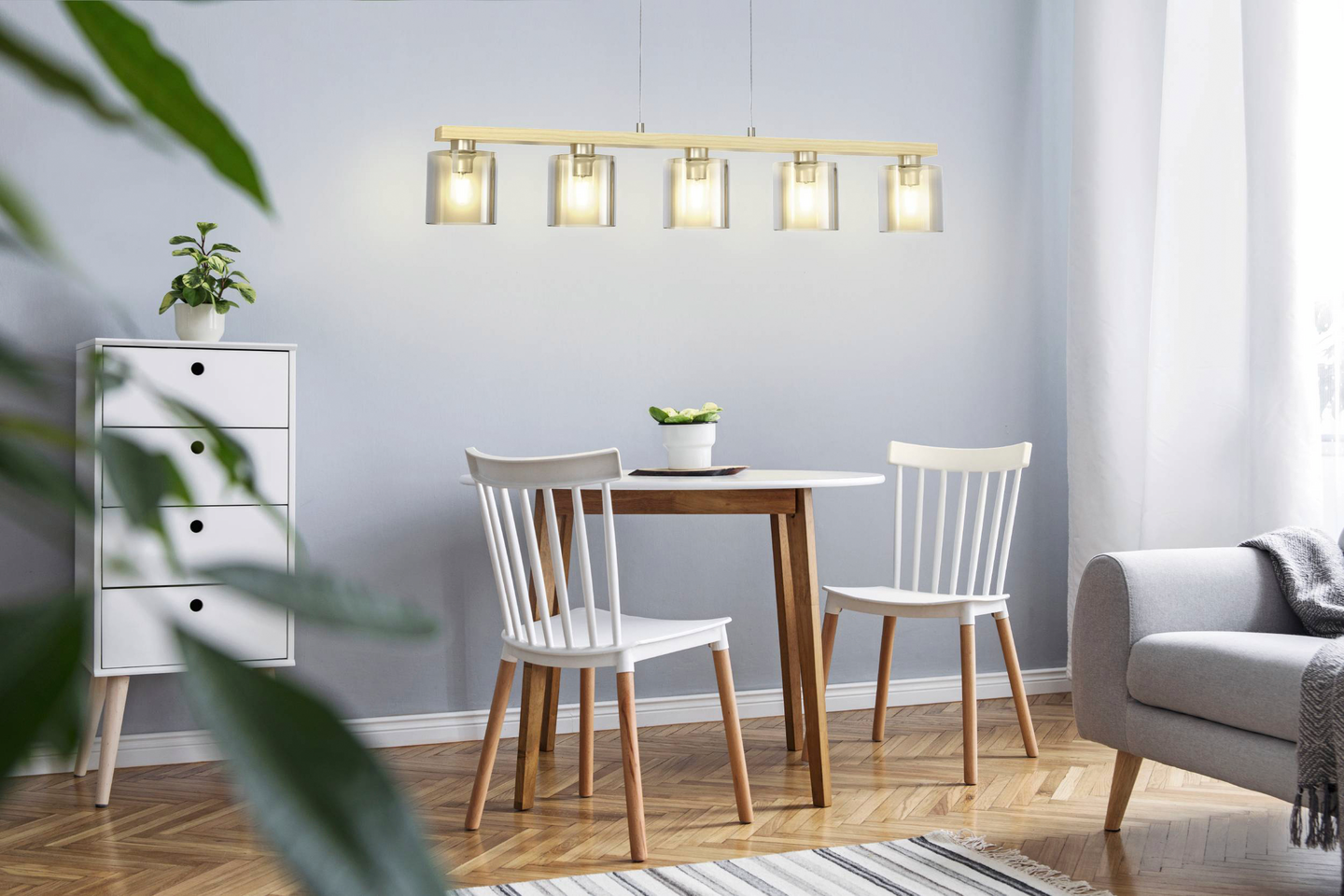 Riippuvalaisin EGLO Castralvo E27 puu teräs antiikkiruskea