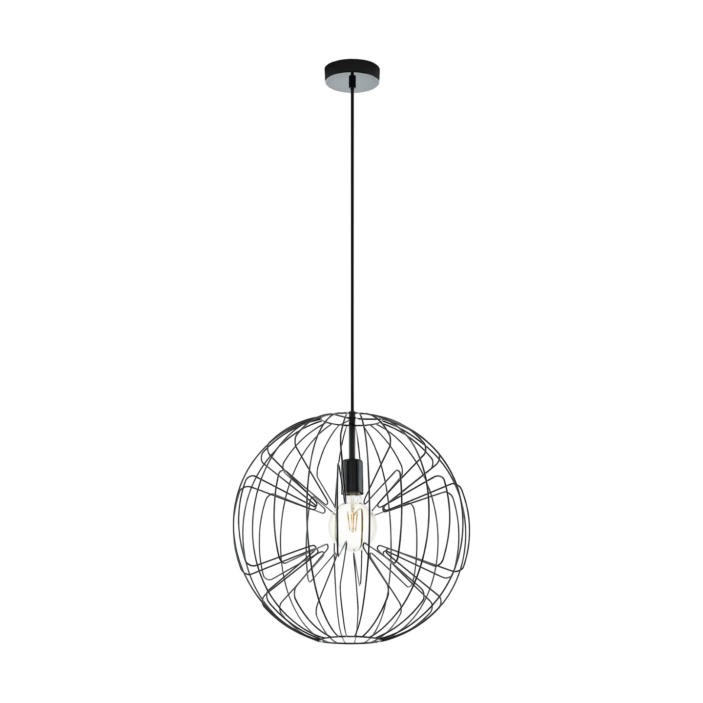 Riippuvalaisin EGLO Okinzuri teräs musta kromi