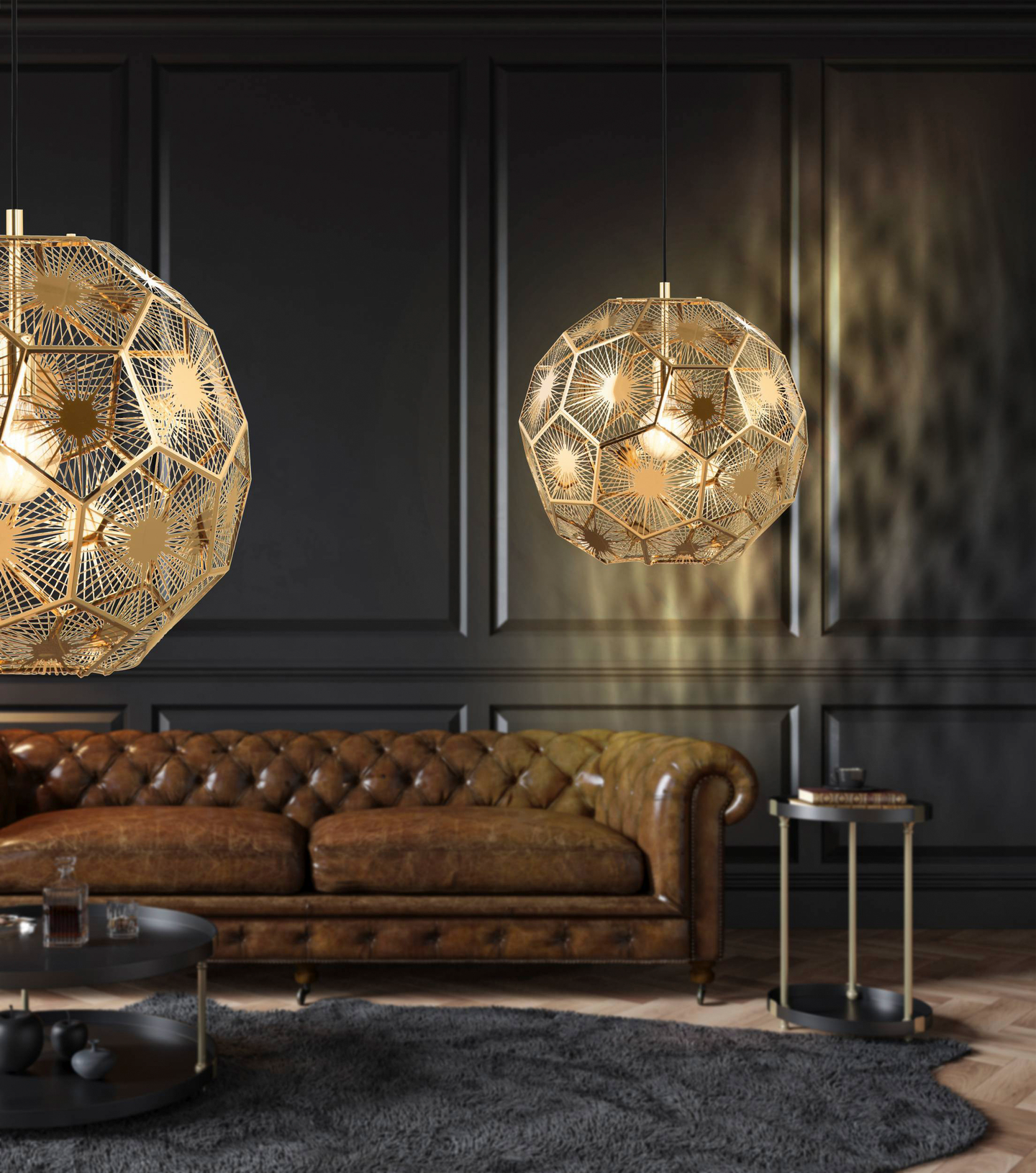 Riippuvalaisin EGLO Skoura teräs musta messinki