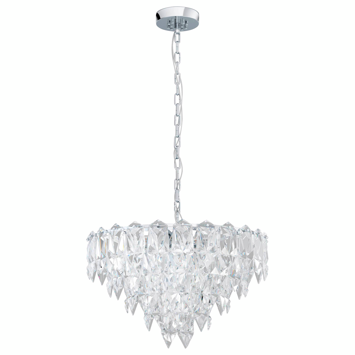 Riippuvalaisin EGLO Carvario E14 10x40W teräs kromi