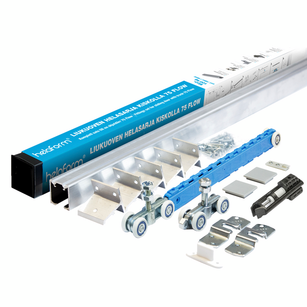 Liukuovikiskosetti Helaform Soft Close 75 Flow 2100mm