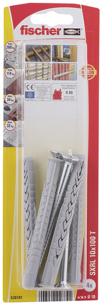 Karmitulppa fischer SXRL 10x120 4kpl
