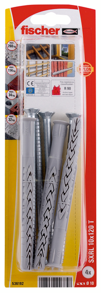 Karmitulppa fischer SXRL 10x100 4kpl