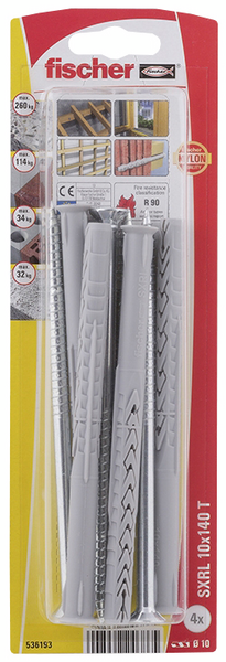 Karmitulppa fischer SXRL 10x140 4kpl